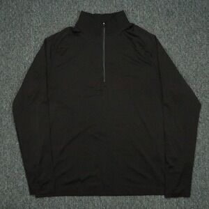 Lululemon Pullover Men XL Black Metal Vent Tech Half Zip Lightweight Training